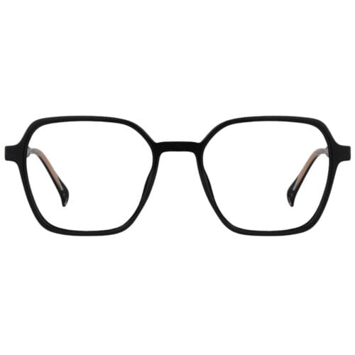 Classic Black Oversized Square Eyeglass Frame