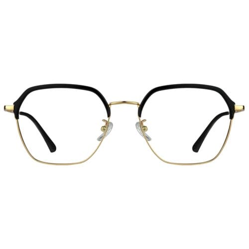 Luxury Black Golden Rim Optical Frame